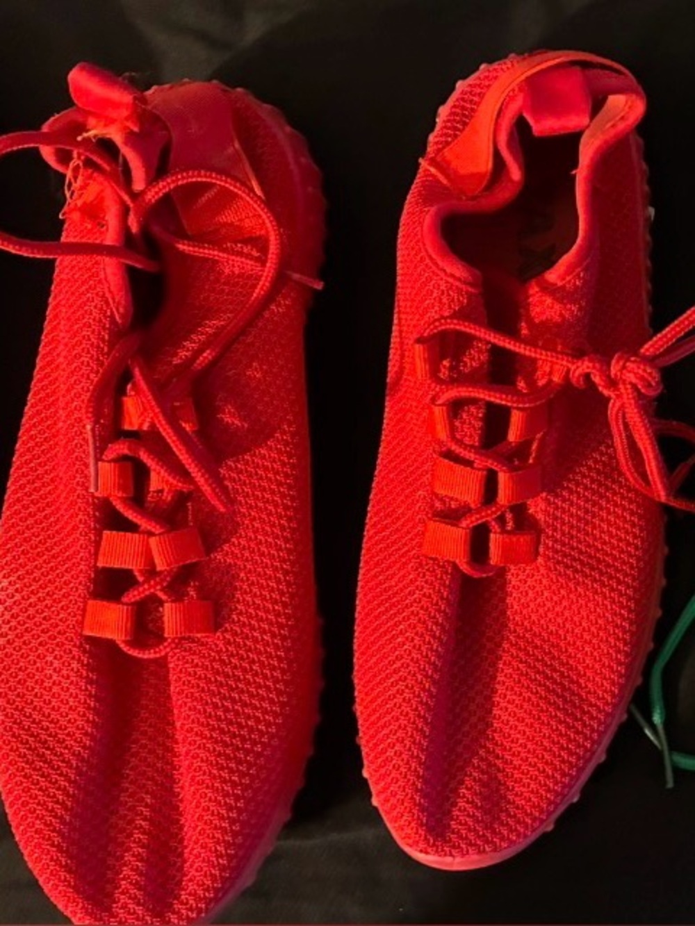 Red Lightweight Knit Sneakers